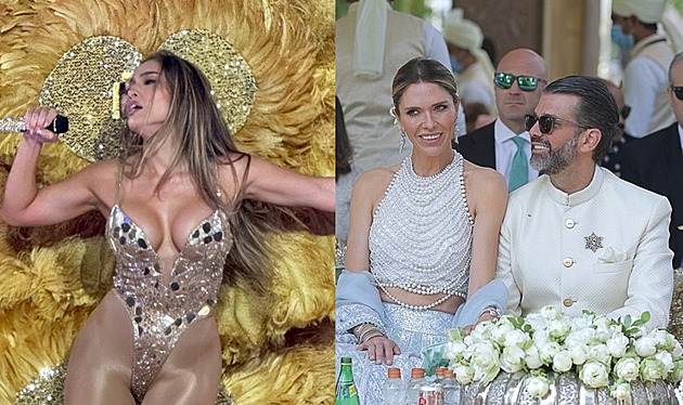Sexy Lopezová za číslo inkasovala miliony. Na indické svatbě byl i Trump mladší