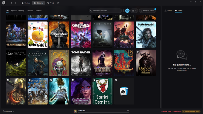 Mnohem rychlejší a poprvé oficiálně pro Linux: Obchod s hrami Epic Games Store má novou aplikaci